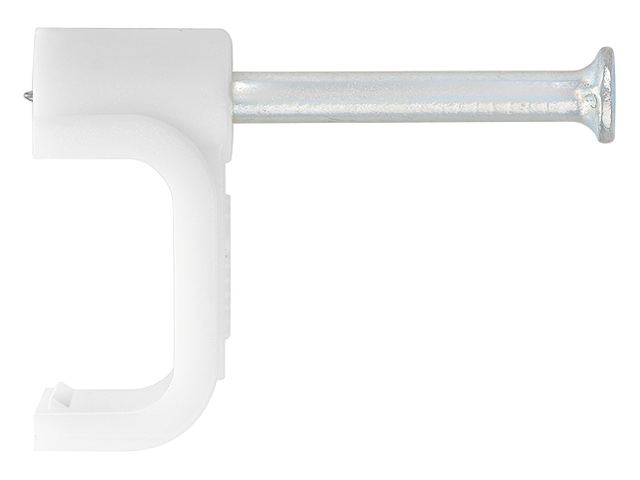 Скобы электроустановочные, 4 мм, прямоугольный профиль, 50 шт.