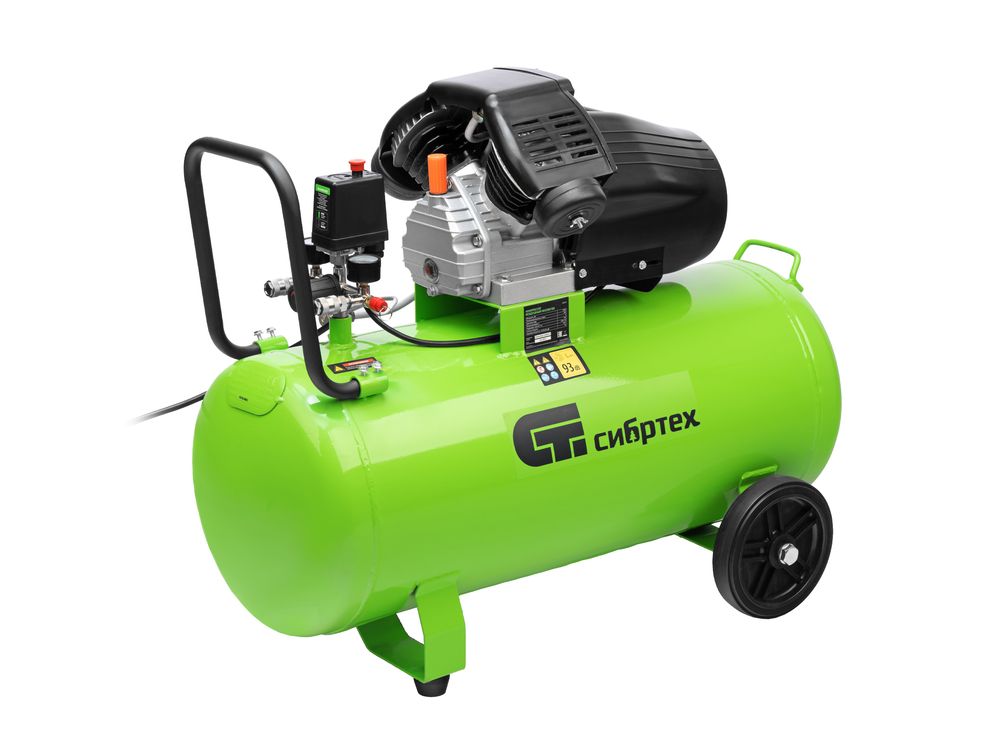 Компрессор воздушный КК-2200/100, 2,2 кВт, 350 л/мин, 100 л, прямой привод, масляный