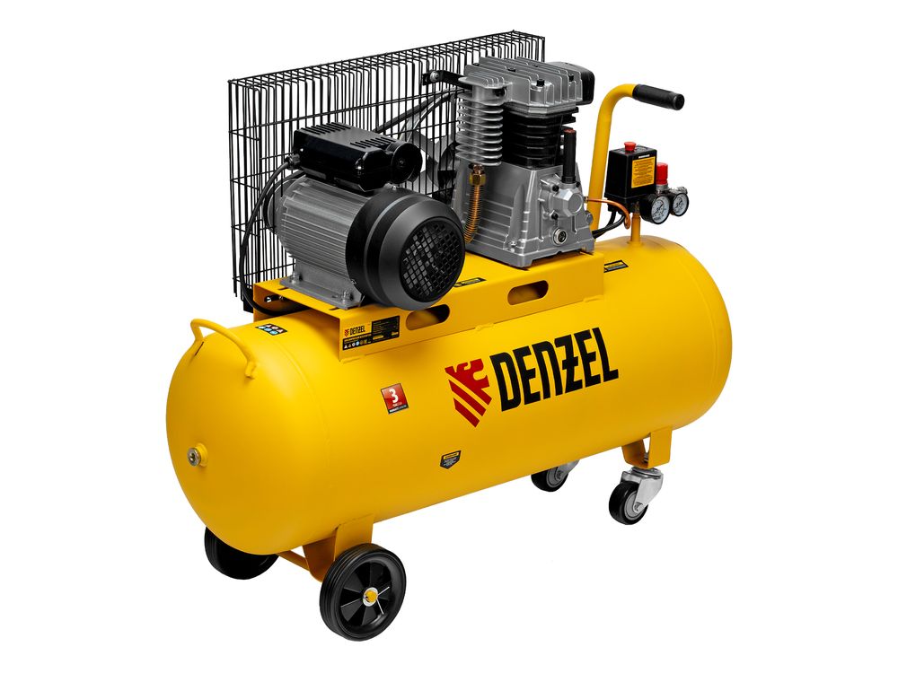 Компрессор воздушный BCI2300/100, ременный привод, 2.3 кВт, 100 литров, 400 л/мин