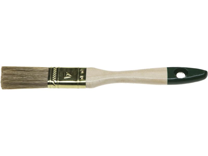 Кисть плоская STAYER "LASUR-STANDARD", смешанная (натуральная и искусственная) щетина, деревянная ручка, 20мм