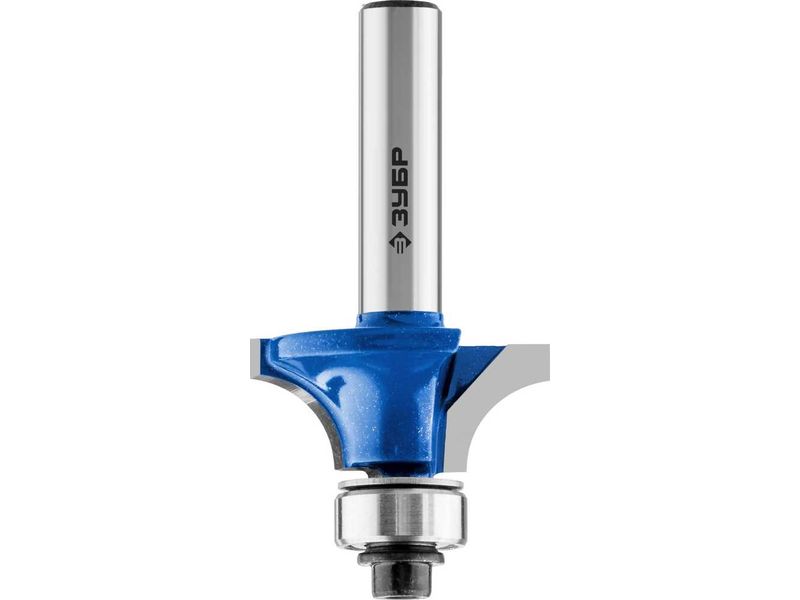 Фреза кромочная калевочная №1, D- 28,6мм, рабочая длина-12,7мм, радиус-7,95мм, хв.-8мм, d-12,7мм, ЗУБР Профессионал