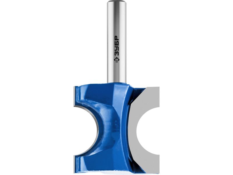 Фреза полустержневая, D- 28,6мм, рабочая длина-25мм, радиус-6,3мм, хв.-8 мм, ЗУБР Профессионал