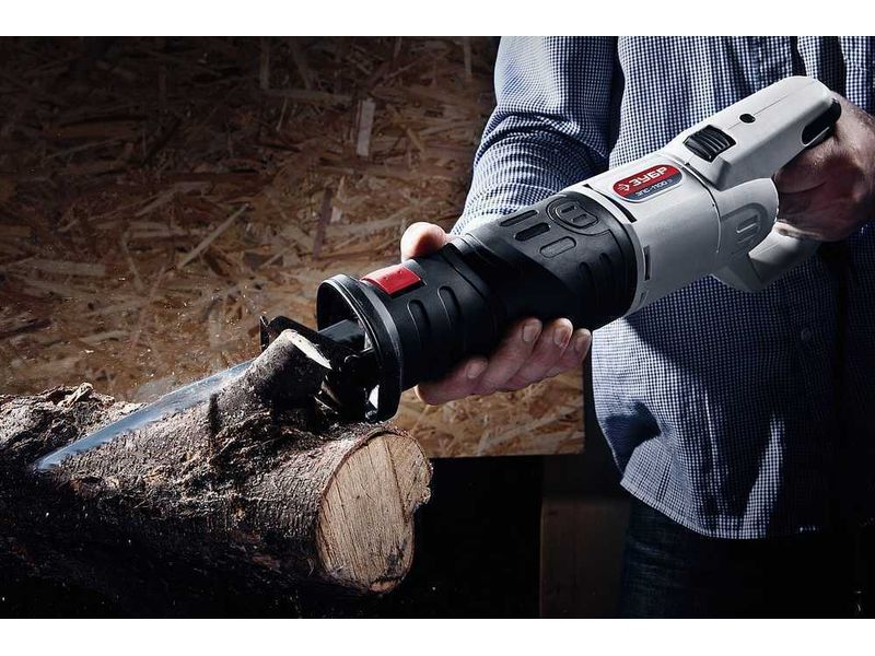 Пила сабельная (электроножовка), ЗУБР ЗПС-1100 Э, 1100 Вт, 800-2700 ход/мин, рез 230 мм (дерево), 20 мм (сталь), ход штока 29 мм